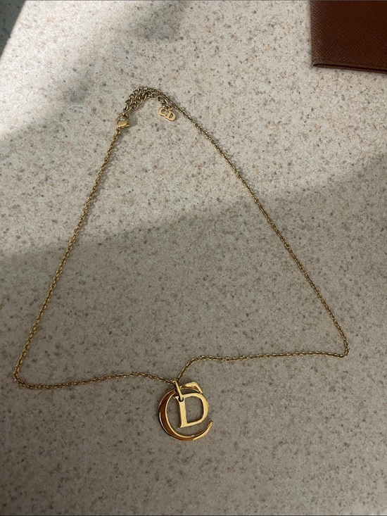 Dior Jewelry - Dior Gold-Tone CD Letter Pendant Necklace